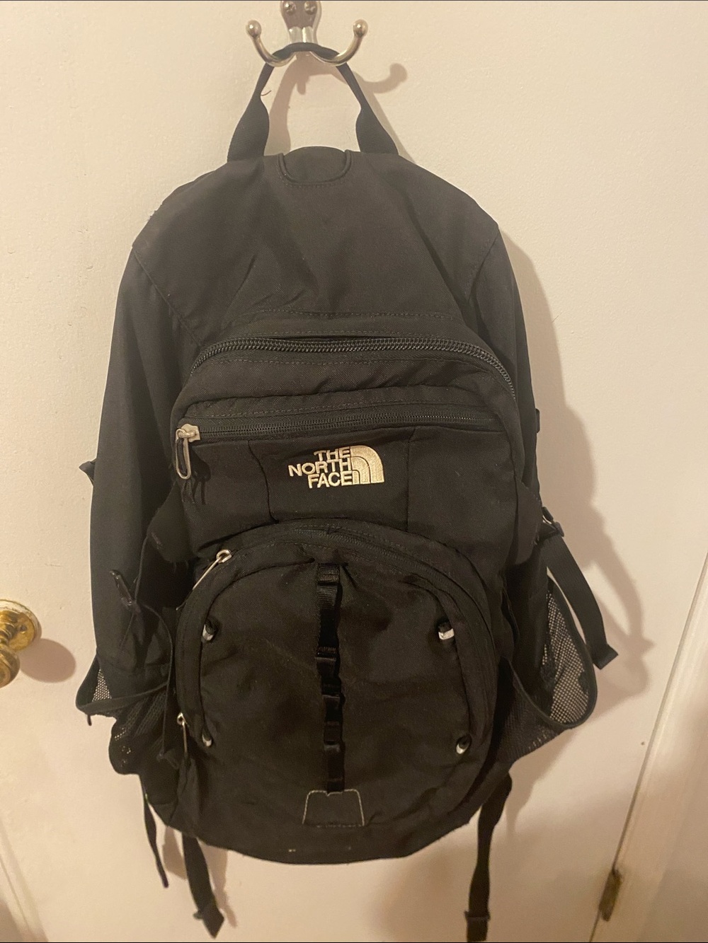 The North Face Black Backpack with Front Utility Pocket